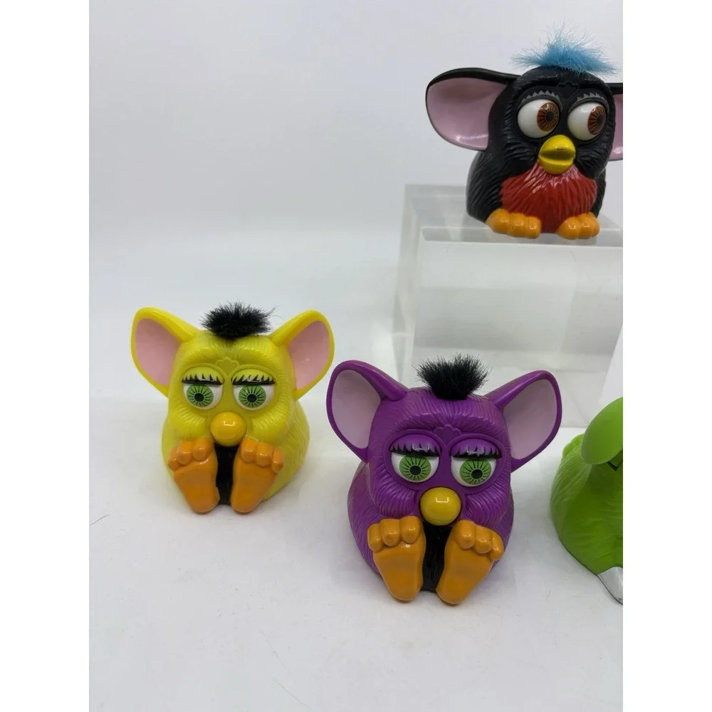 Lot of (5) Vintage Furby McDonald's Happy Meal Toys 1998 Tiger